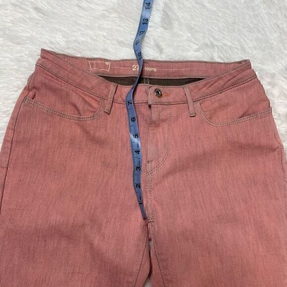 Levis Pink Jeans Crop Legging Womens Size 27 Stretch Denim 29" Inseam - Picture 5 of 9